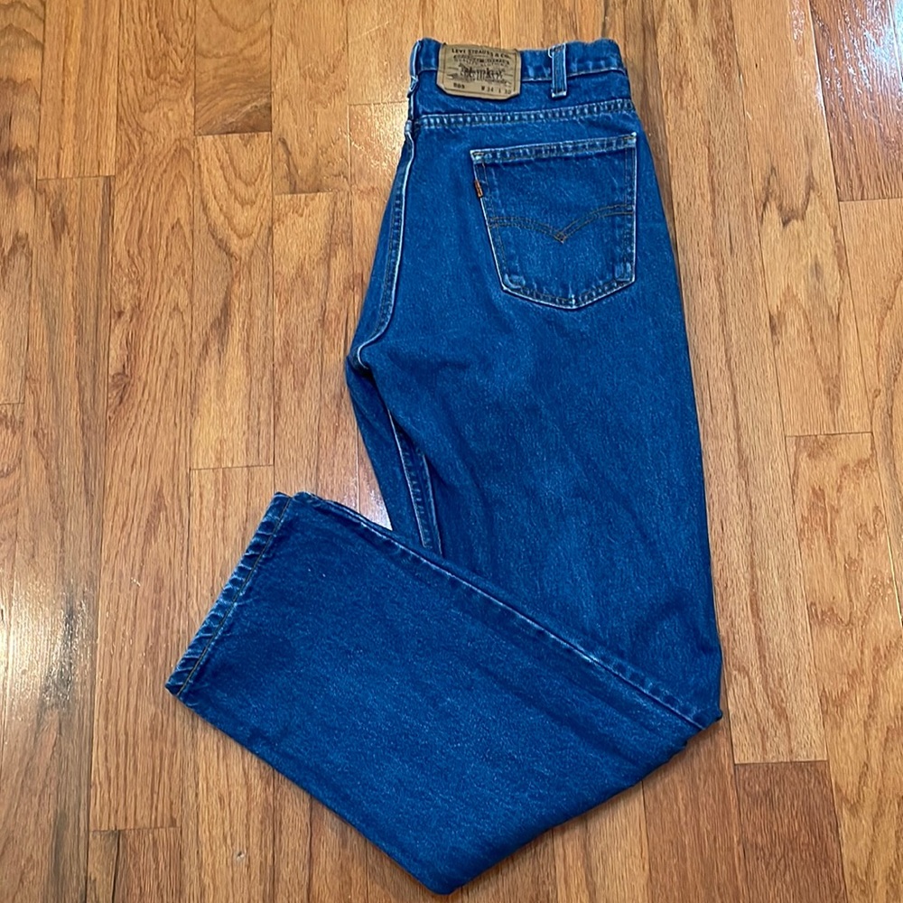 Vintage 90s Levi's 505 W34 L30 Actual W32 Blue Jeans USA made EUC